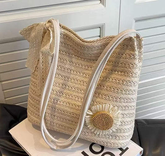 【DlY Flower Woven Shoulder Bag】 -3 Bags in 1 Combo