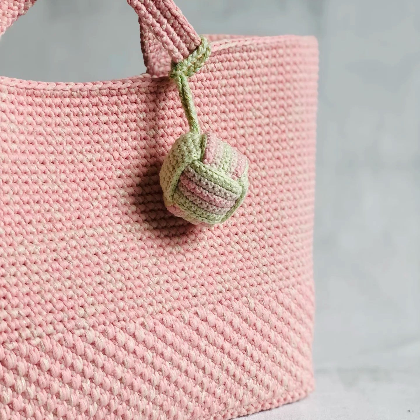 【$139.99 Pink woven tote bag Free Shipping]-For Big Bag